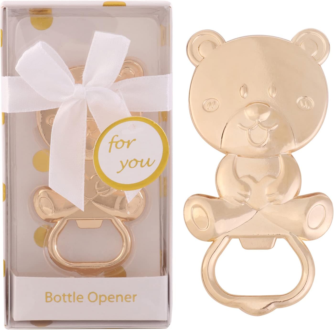 24 Pack 24) Bear Bottle Opener Baby Shower Favors for Guest, Metal Beer Bottle Opener for Baby Shower