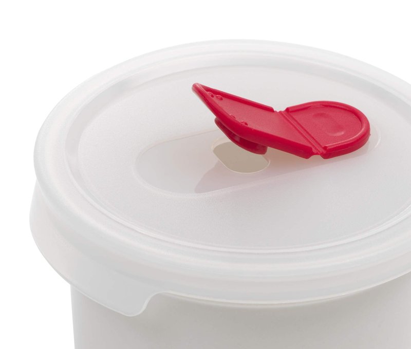 GoodCook 20 oz. Microwave-Safe Ceramic Mug with Vented Lid, White