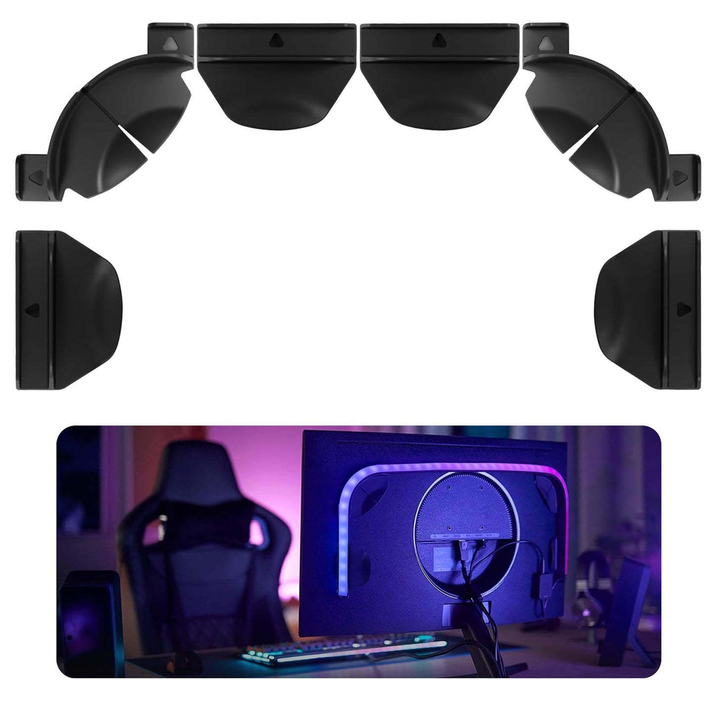 Upgraded Brackets Set fits Philips Hue Play Gradient Light Strip