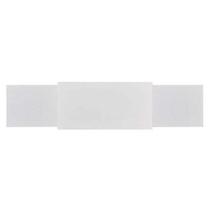 SEI Furniture Gallatin Faux Stone Electric Fireplace with Bookcases, New White
