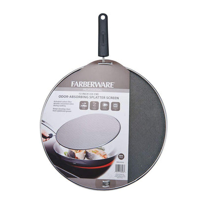 Farberware Professional Stainless Steel Odor Absorbing Splatter Screen, 13-Inch