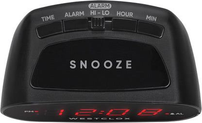 Westclox Simple Digital Alarm Clock with LED Display, Easy to Operate (Single Alarm)