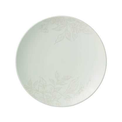 Oneida 897395 Roseto 12-Piece Dinnerware Set, Soft Sage
