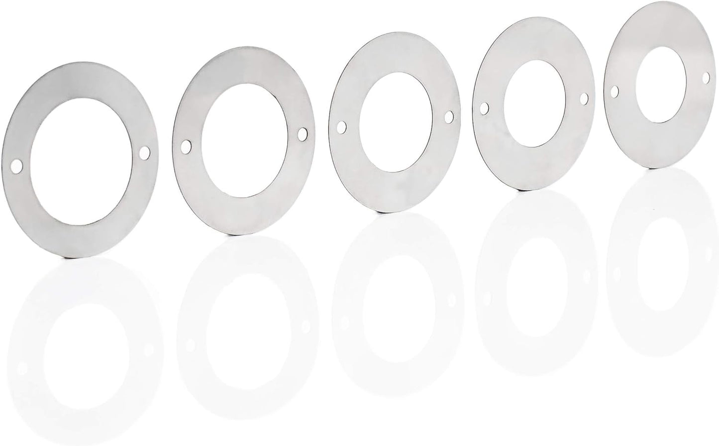 WHITEHORSE Bird House Predator Guards - Set of 5 Stainless Steel Rings with 5 Different Hole Sizes