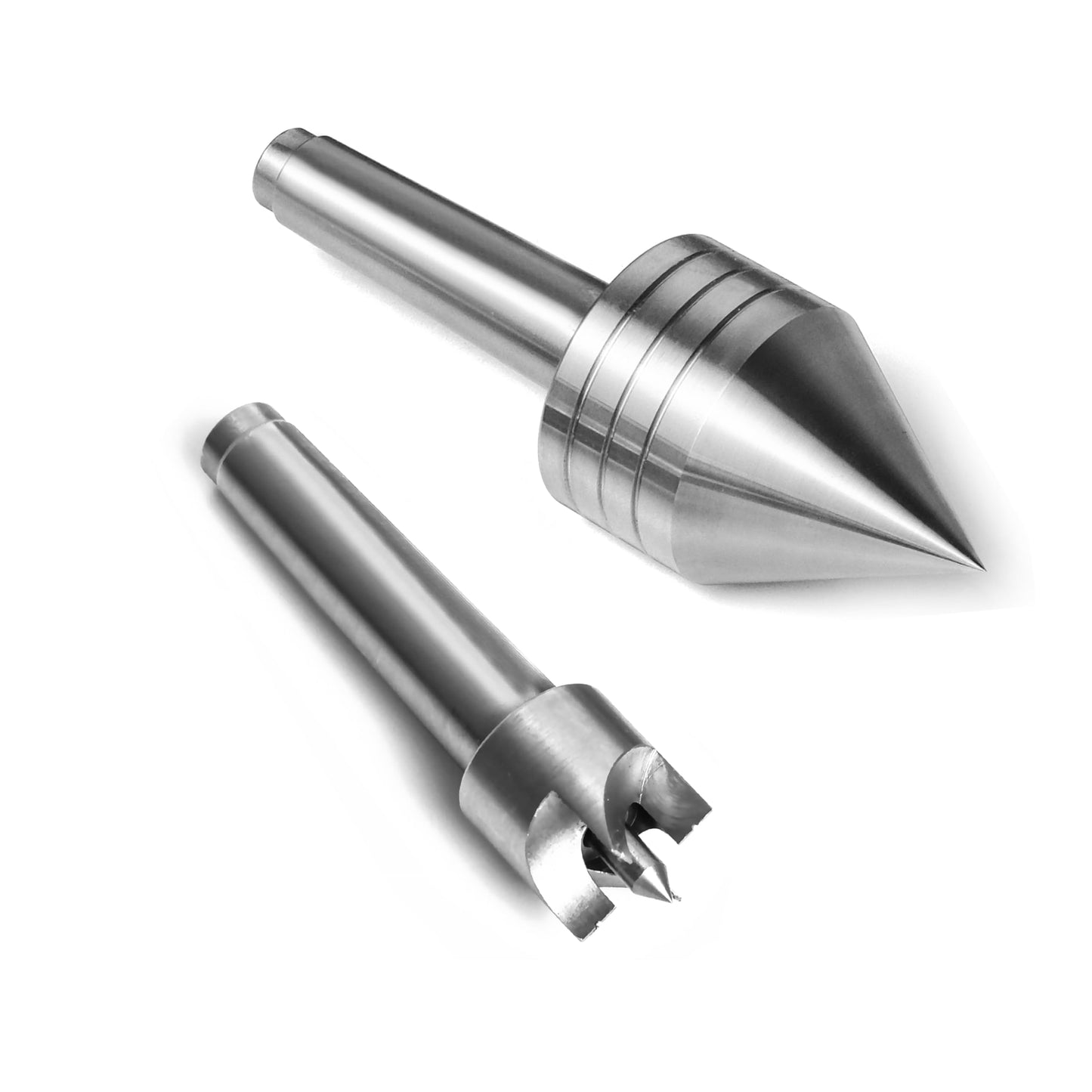 BMWOOD Woodlathe MT2 Centers Set, Live Center 1-5/8" Dia and 4 Pronged Drive Center 1" Dia