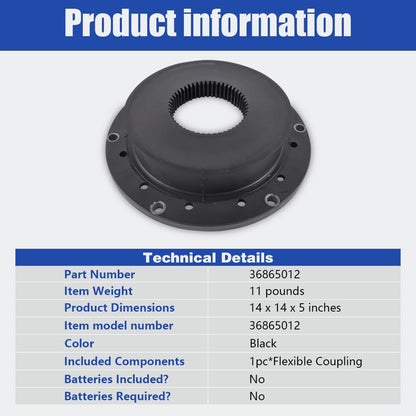 48HE D48407 Flexible Coupling Kit FIT Atlas Copco Portable Screw Air Compressor – Replace D-48407, 1604076100, 1604-0761-00