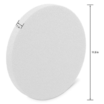 FloraCraft CraftFōM Disc 1 Inch x 11.9 Inch White
