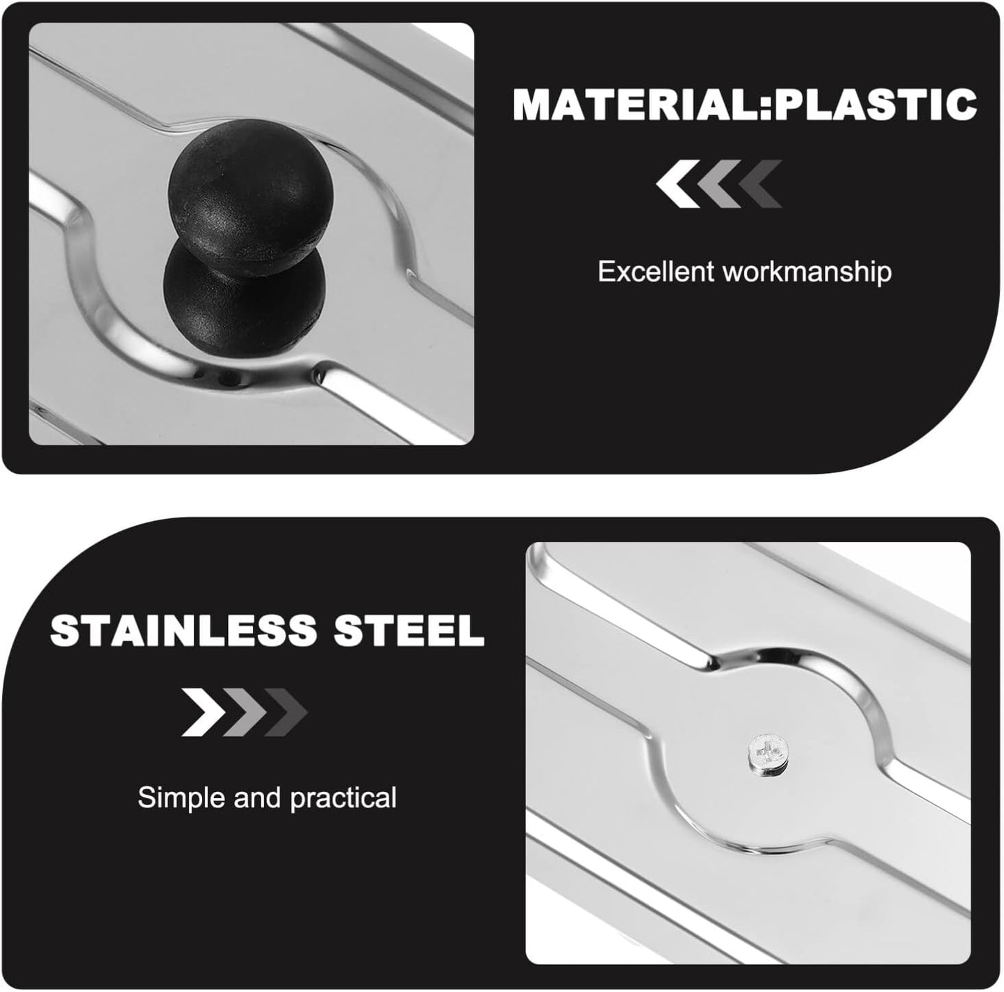 LIFKOME Metal Toaster Dust Covers, Stainless Steel Electric Bread Maker Upper Covers for Toaster Appliance Accessories