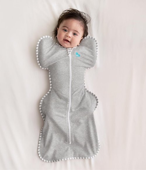 Love To Dream Swaddle UP - Baby Sleep Sack for Newborns | Self-Soothing Design, Snug Fit, Gray, Small (8-13 lbs)