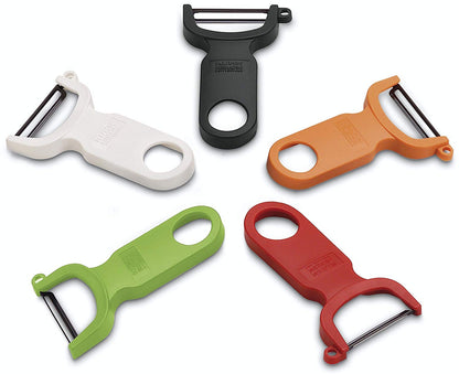 Kuhn Rikon Original Swiss Translucent Peeler Set, 4-Inch, Red/Green/Yellow