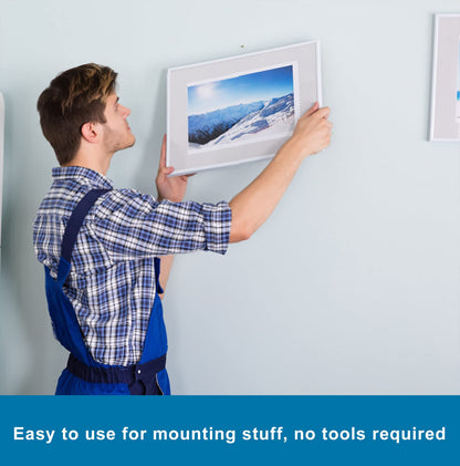 3M Double Sided Tape 0.39in X 9.85ft，Heavy Duty Removable Mounting Tape, Picture Hanging Adhesive Strips
