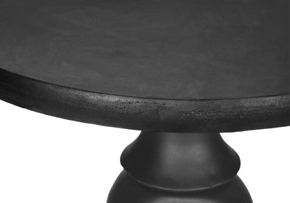 Monarch Specialties I 4162 Accent Table, 25" H, Indoor Or Outdoor, Bedroom, End, Living Room, Nightstand, Round, Side Table, Black, Transitional