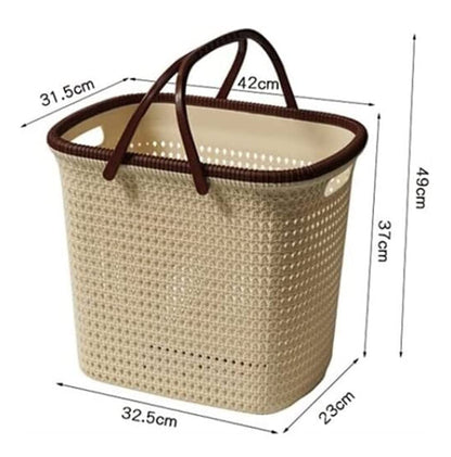 PXIWDAN Laundry Basket Laundry Basket Dirty Clothes Storage Woven Rope Hamper Clothes Hamper