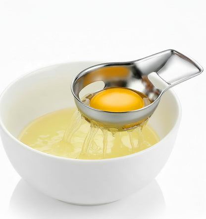 Egg Yolk Separator, Egg Separator for Raw Eggs Food Grade Stainless Steel Eggs Separators Tool, Easy to Use for Baking & Cooking
