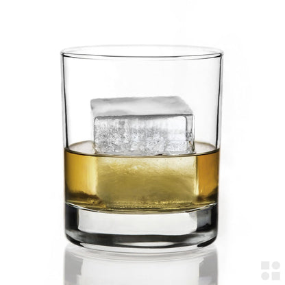Ice Cube Molds – 2-Pack Silicone Trays for 8 Large Square Cubes – Slow-Melt Ice for Whiskey, Cocktails, Coffee & More