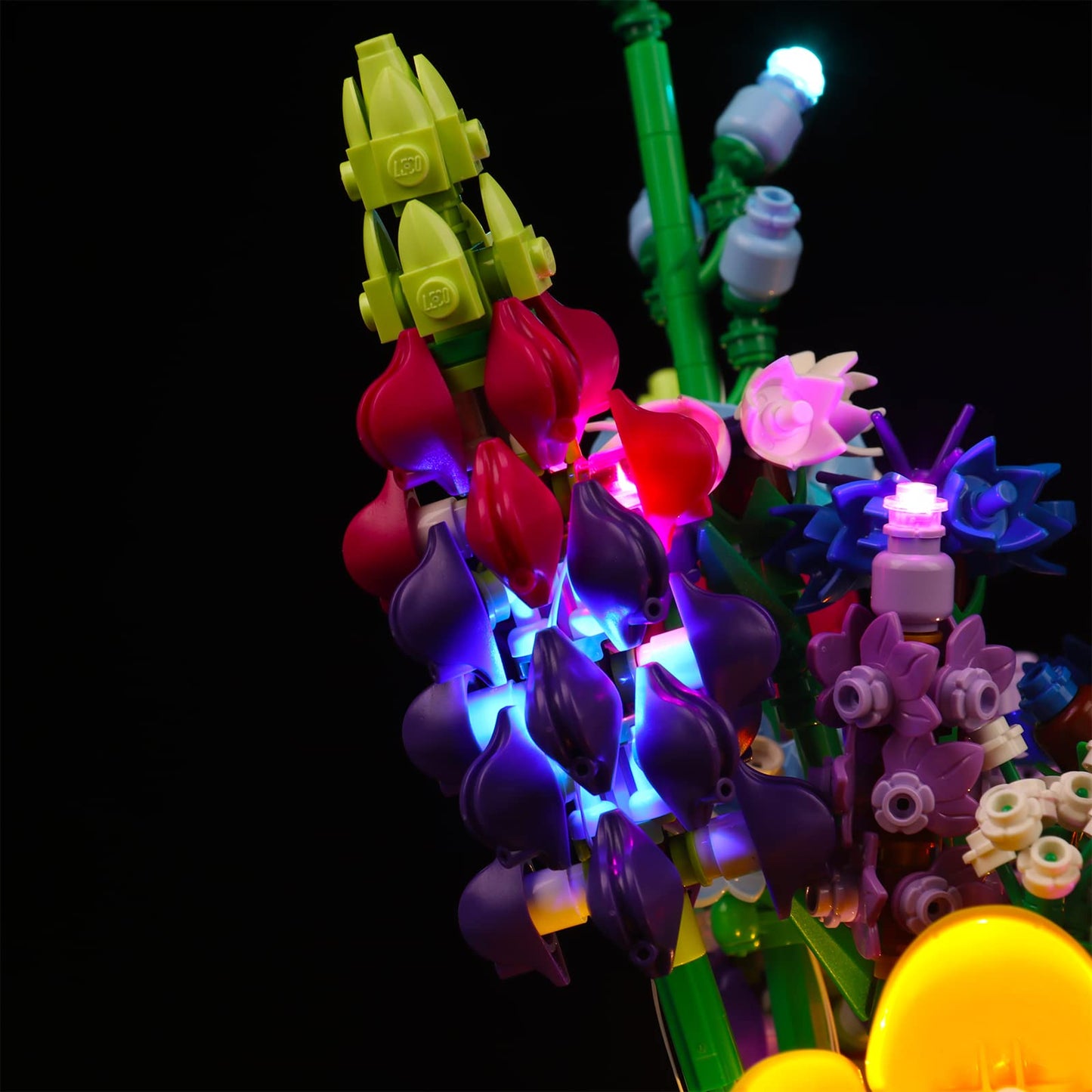 ZOVESY LED Light Kit for Lego Wildflower Bouquet 10313 Artificial Flowers with Poppies and Lavender, Decoration Lights Valentines Day Gift (Lights Only, No Lego Models)