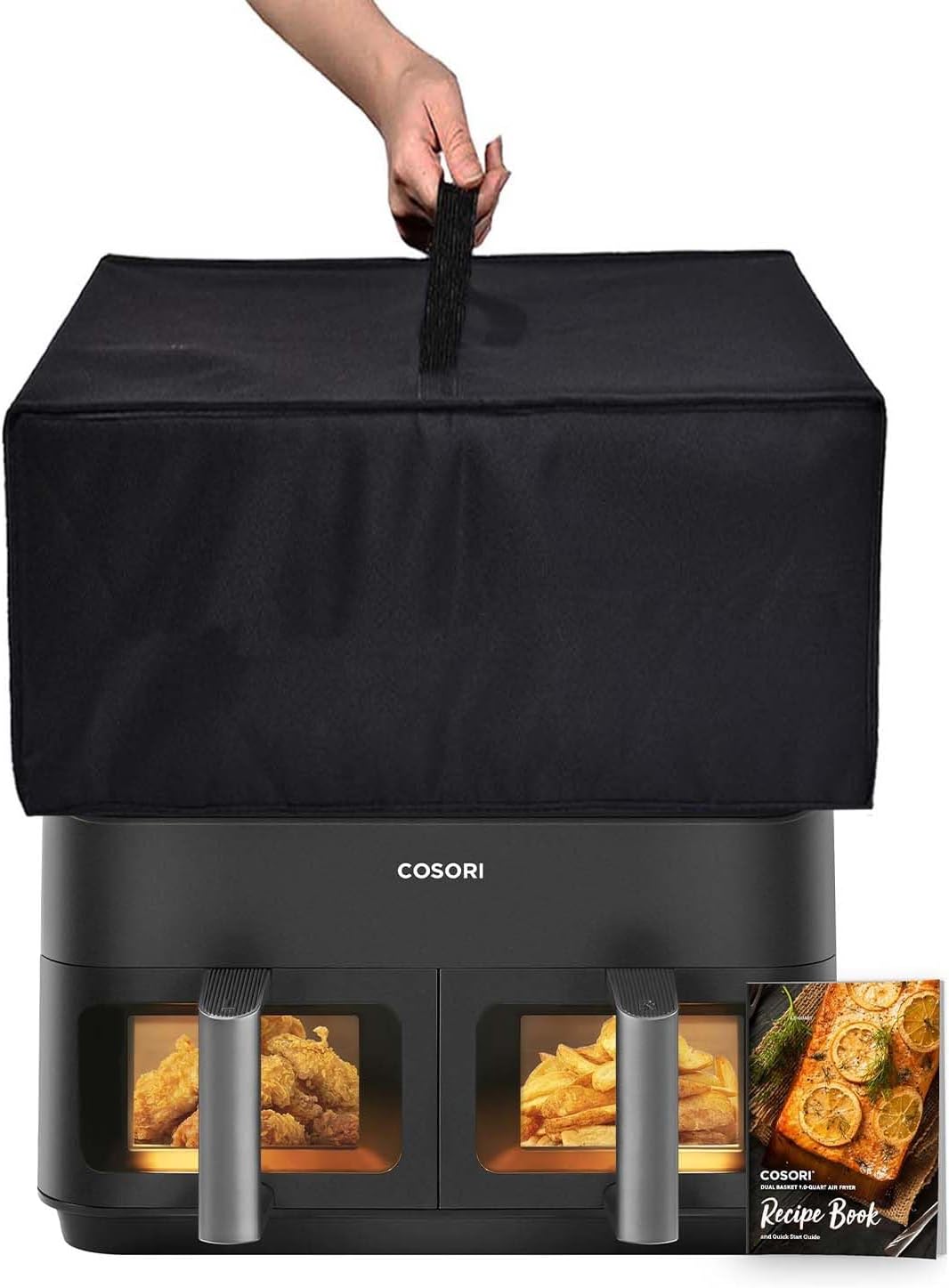 Heavy Duty Air Fryer Cover, Waterproof Dust-proof Case Compatible with COSORI Dual Basket Air Fryer 9 Qt