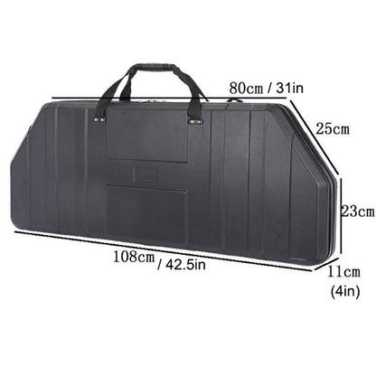 CSNBDMBBSH Recurve Bow Case, Compact Bow Case, Portable Bow Case Anti-Crush Archery Storage and Protection Black
