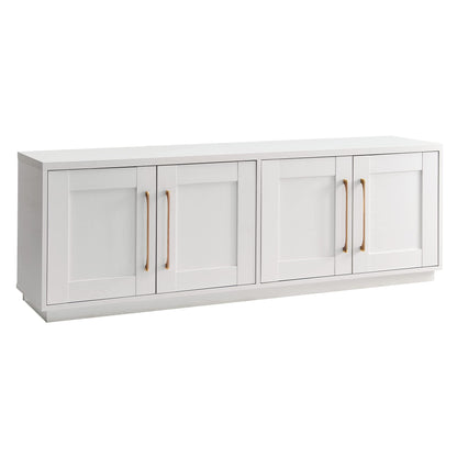 Henn&Hart Tillman Rectangular TV Stand for TV's up to 80" in, 68" Wide, White