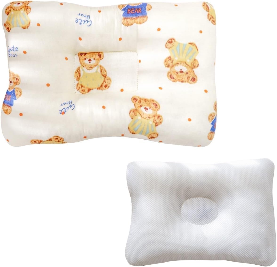 13x9x2, 100% Unisex Pillow Hypoallergenic Airmesh Breathable Cool Cotton, Control Sweat, Ideal for Travel, Small, Car
