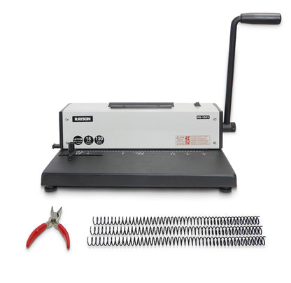 Rayson PD-1503 Coil Binding Machine 43-Hole 4:1 Spiral Binder with Inserter
