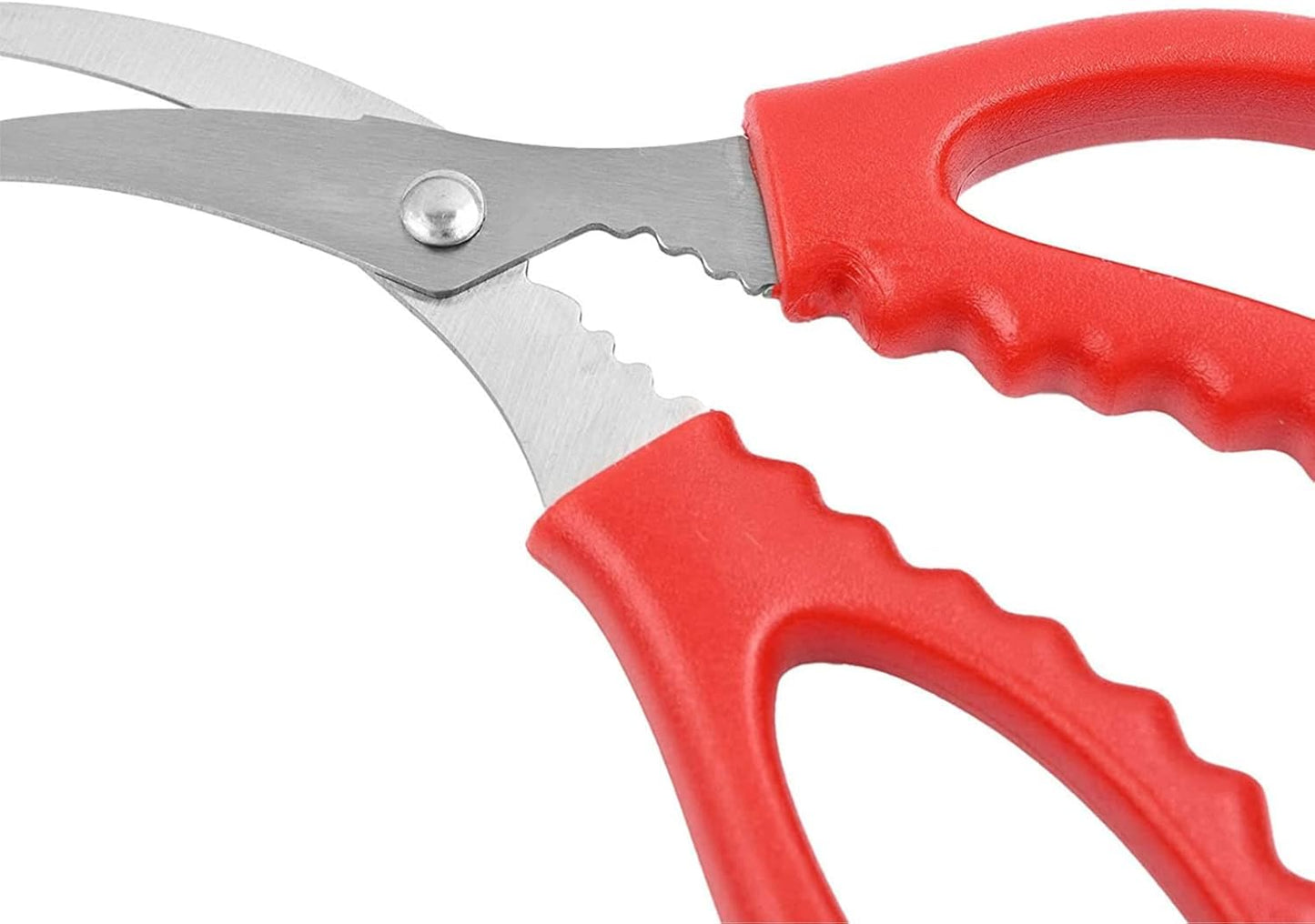 16PCS Red Seafood Scissors Bulk - Multifunctional Crab Leg Crackers for Kitchen Seafood Peeling