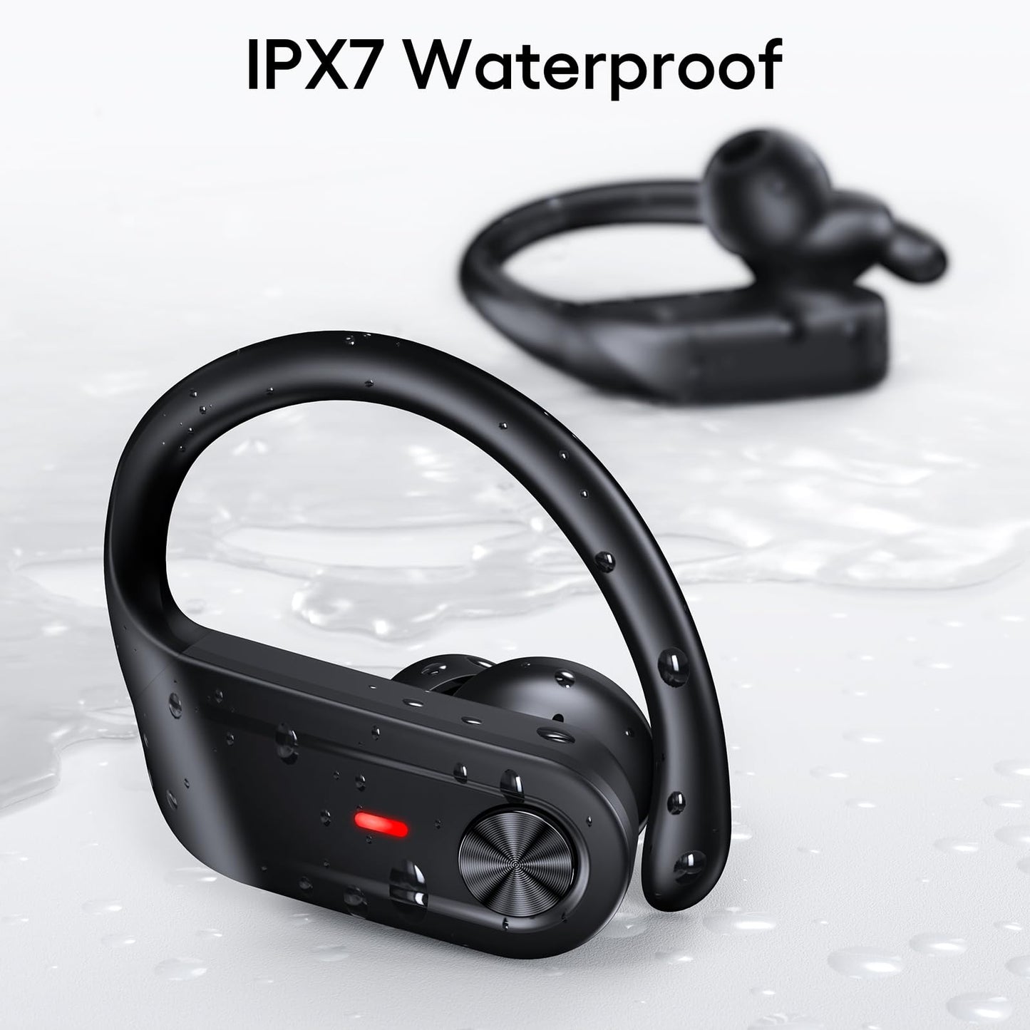 Hybrid Active Noise Cancelling Ear Buds Wireless 80 Hrs Playtime Hi-Res Stereo Quality Earbuds with Transparency Mode Bluetooth Headphones with Earhooks Sports ANC Earphones for Running Working Travel