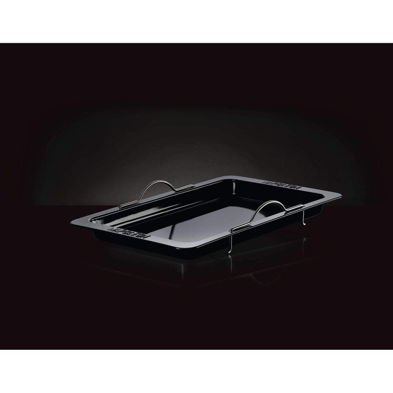 Napoleon Grill Roasting Pan - Porcelain Enameled, Drop-in Roasting Pan, 17.75 in x 28.6 in, Fits Prestige/Prestige PRO/Rogue Grills, Retractable Handles