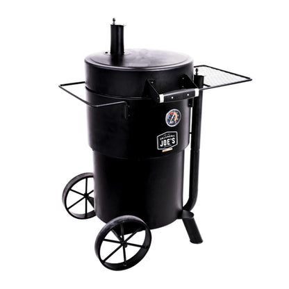 Char-Broil Oklahoma Joe's Bronco Barrel Drum Smoker Bundle with 630 Square Inch Cooking Surface and Triple Grate