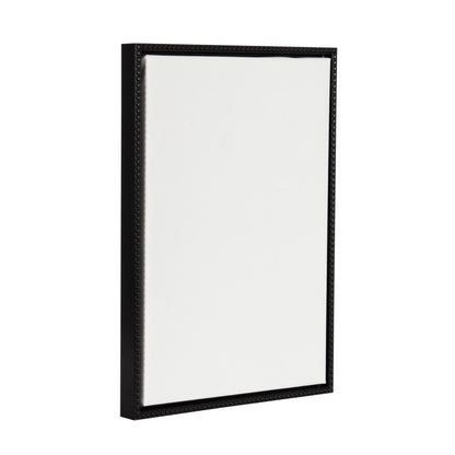 Kate and Laurel Sylvie Blank Framed Canvas Wall Art, 18x24 Black Beaded, Vintage Modern Empty Canvas for Paint-Your-Own Art, Ready to Paint Premium Canvas Already Framed