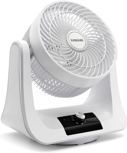 Everdure 9” Oscillating Desk Fan, 3 Speed Settings, Portable Personal Fan for Bedroom, Living Room, Home Office