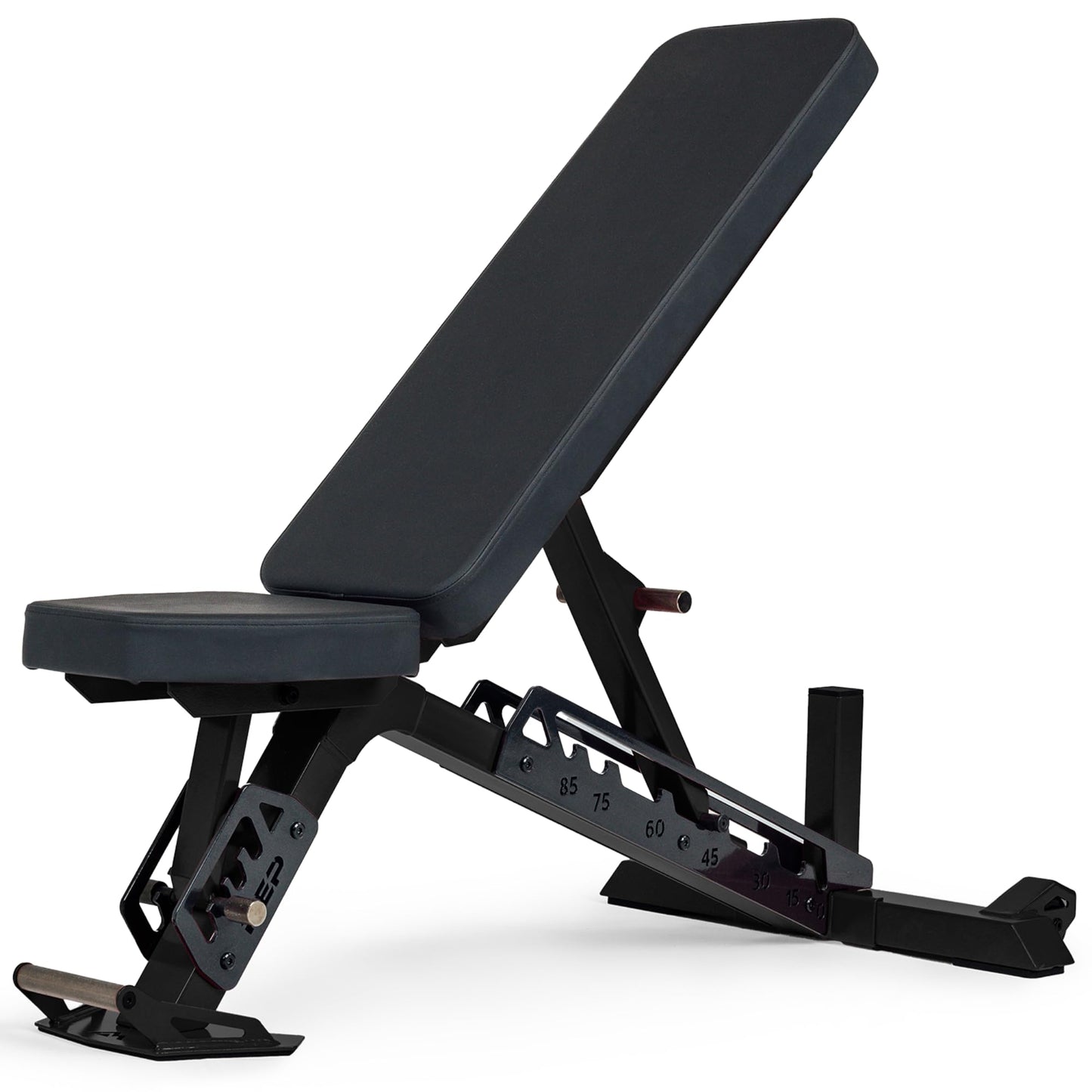 Rep Nighthawk Adjustable Weight Bench | Home Gym Incline Decline Flat Workout Bench | Heavy Duty Fitness and Strength Training Equipment | Foldable Space Saving Design, Metallic Black