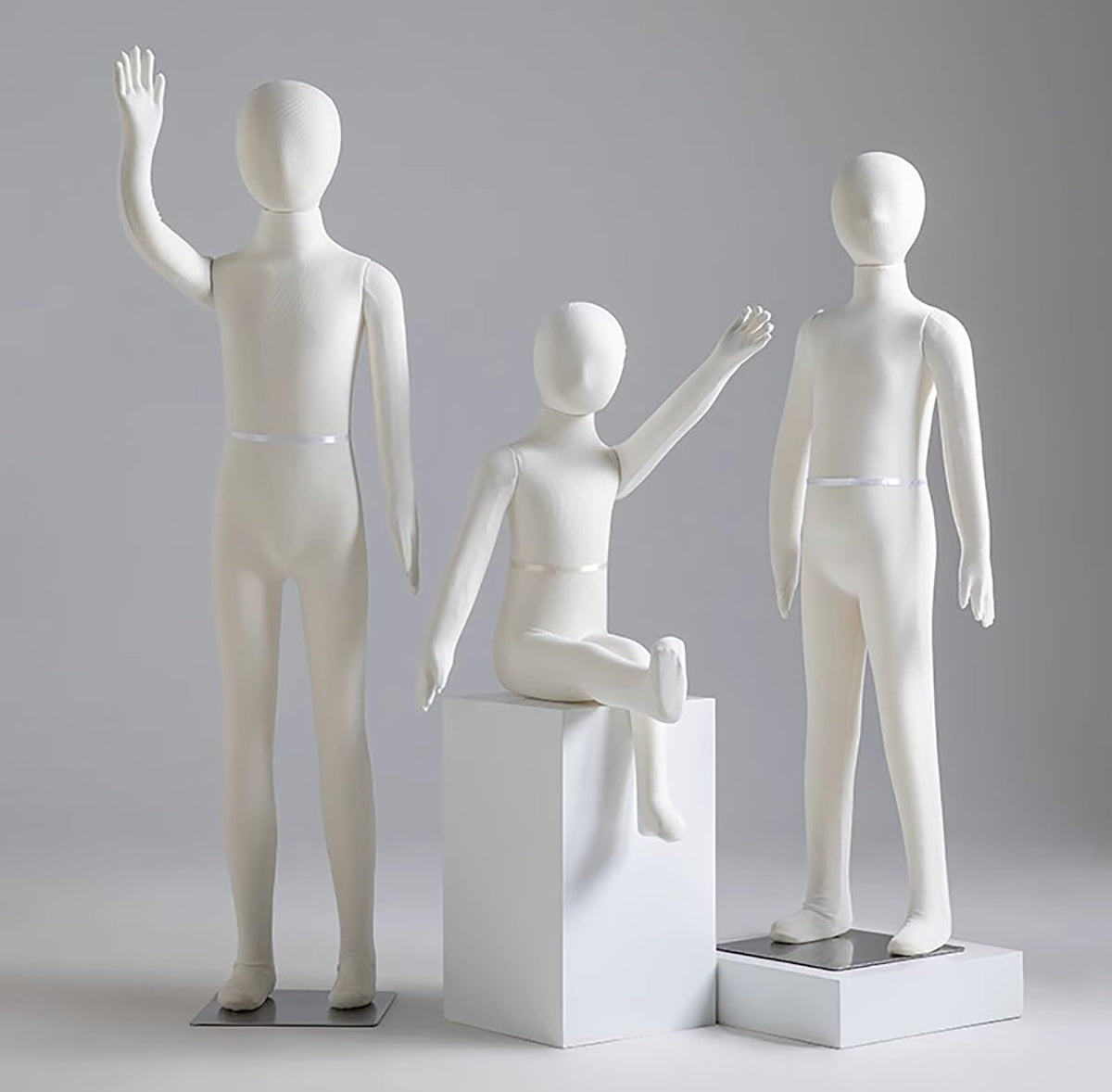 ntumLeap Adjustable Soft Full Body Mannequin for Kids Ages 1-14, Ideal for Boutique & Retail, Styrofoam Dress Form Dummy in White, Perfect for Displaying Children's Clothing, Whit, White-10 Years Old