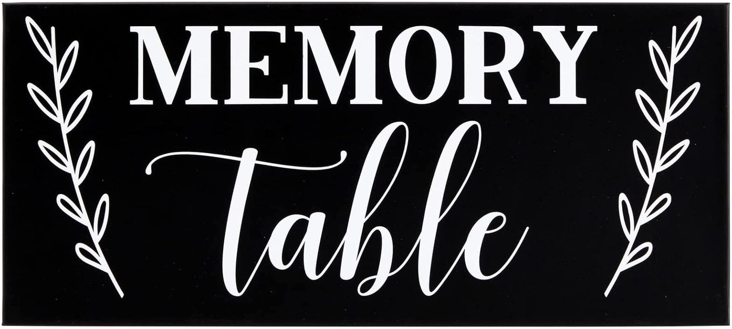 Juvale Celebration of Life Decorations – Memory Signs for Funeral, Memorial Service, Graduation, Wedding, and Birthday