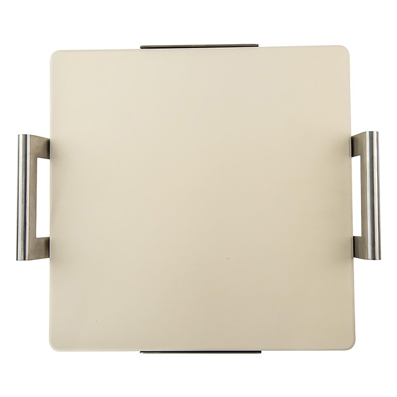 Nordic Ware 14-Inch Square Pizza and Baking Stone, Oven Safe and Grill Safe Cordierite with Stainless Holder