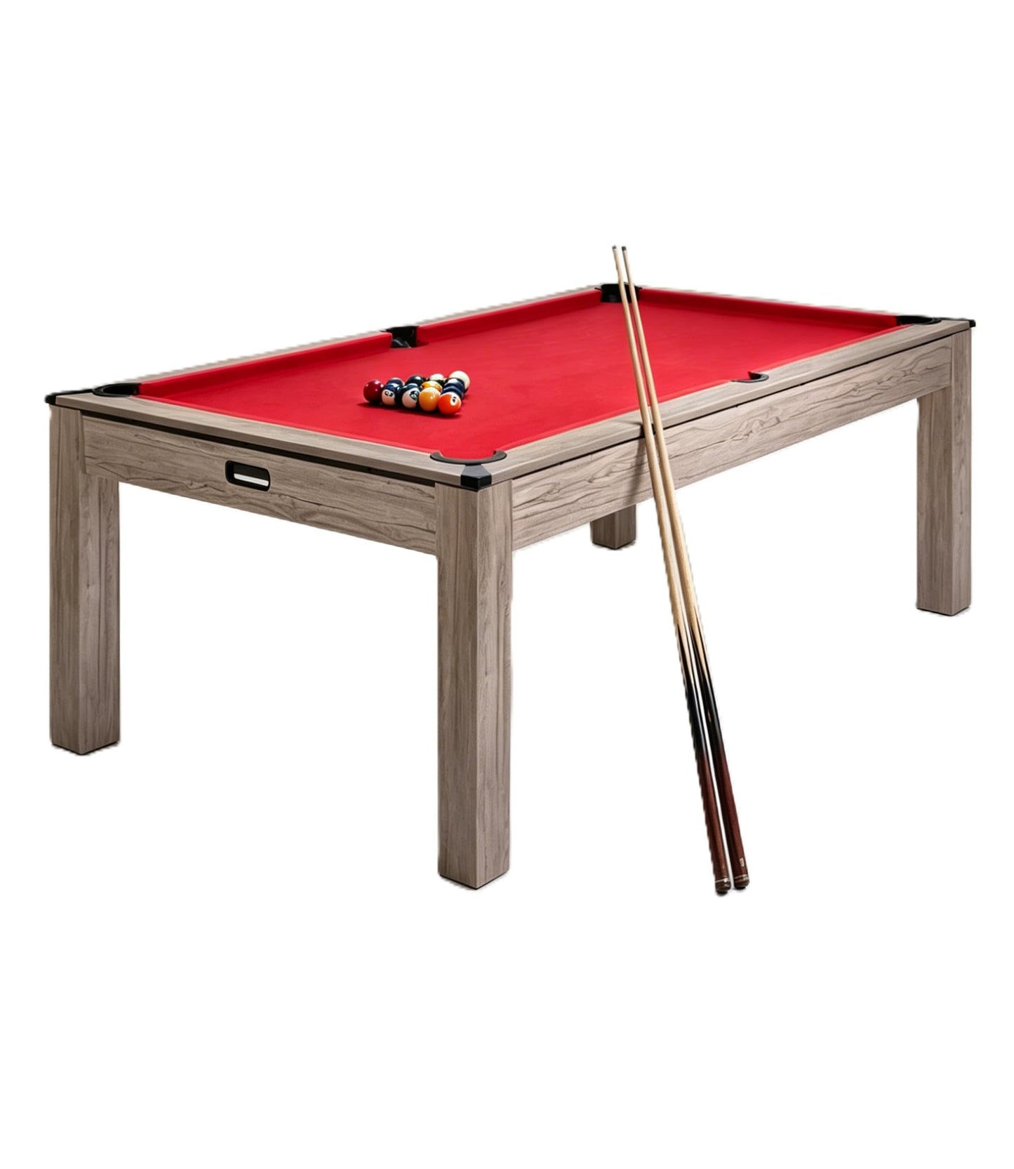 Garvee 7FT Professional Pool Table Set for Adults, Billiard Table Set with Complete Accessories - Rustic Grey Game Table with Black Cloth,Ideal for Home Game Room & Parties
