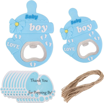 Yuokwer 24 24) pcs Baby Boy Bottle Opener Baby Shower Favor for Guest, Boy Baby Shower Party