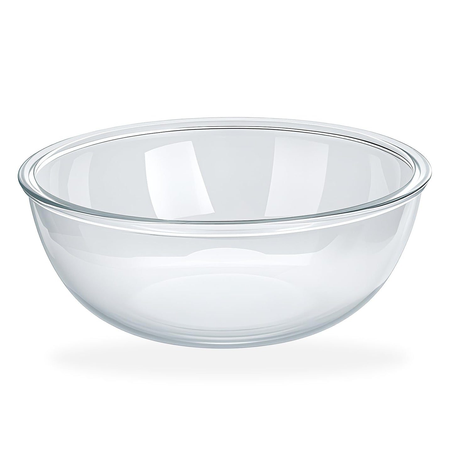MUUBOOX 6.3 Qt Large Glass Mixing Bowl,12.3" Clear Glass Salad Cooking Bowls For making sourdough Prepping, Mixing, Marinating & Brining Kimchi