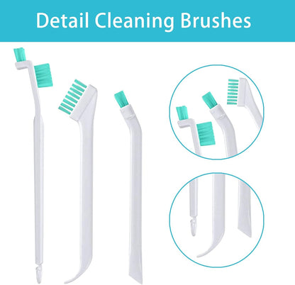 8Pcs LIOUCBD Small Cleaning Brush Set, Scrub Brushes for Household Use, Crevice Cleaning Tool for Gaps, Corners, and