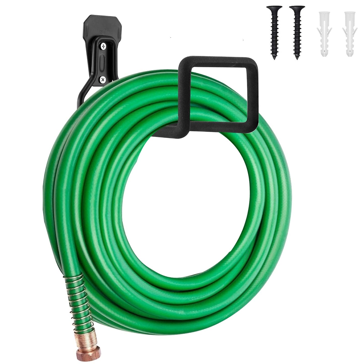 Sageme Hose Hanger, Heavy Duty Metal Hose Holder Wall Mount, Hook for Garden Hose/Expandable Hose/Hose Reel/Water Hose/Pocket Hose/Flexable Hose/Magic Hose 100 Ft