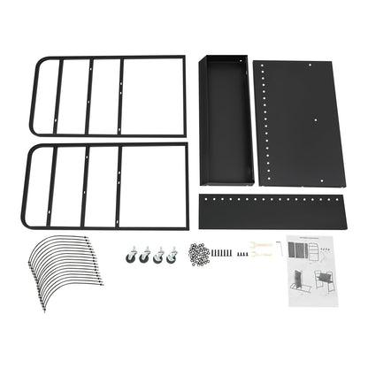 Bulelula 16-Bay Laptop and Tablet Open Charging Station, Tablet Mobile Charging Cart Storage Cart Up to 14in Screen Size for Office Classroom
