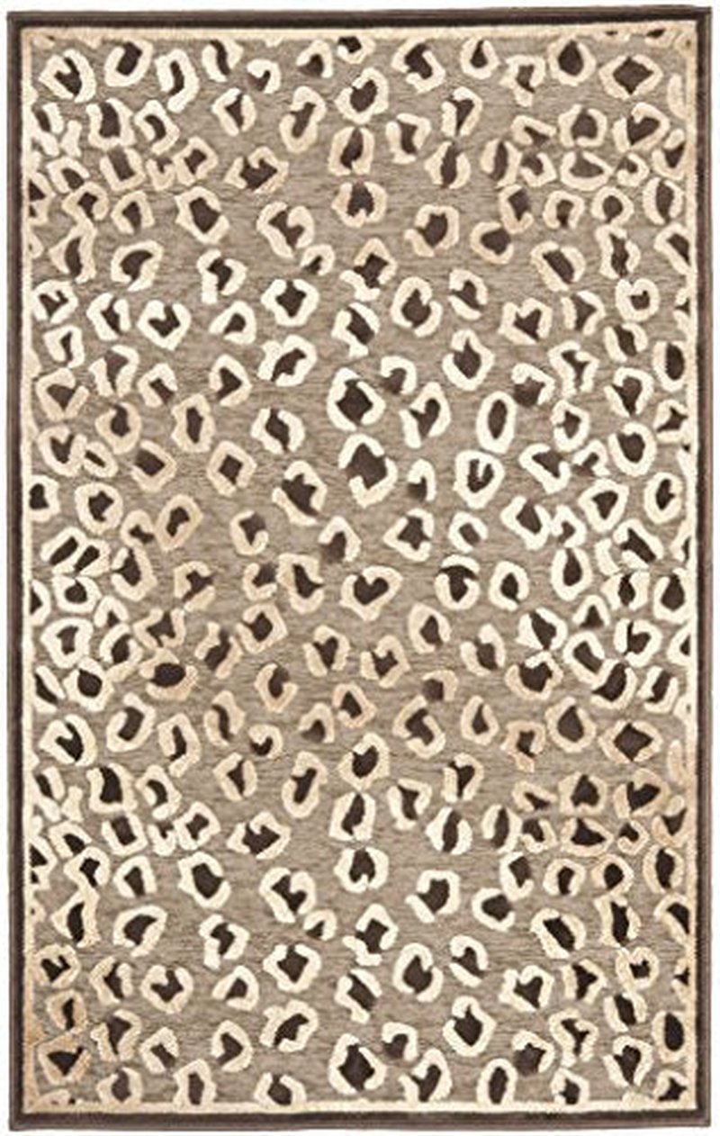 SAFAVIEH Paradise Collection Accent Rug - 2' x 3', Beige & Brown, Animal Print Viscose Design, Ideal for High Traffic Areas in Entryway, Living Room, Bedroom (PAR84-303)