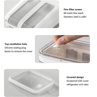 Yogurt Strainer—【1.9QT/0.475GAL Total】 & 【0.9QT/0.23GAL Filter】, Yogurt Strainer Greek Yogurt Strainer Yogurt Press, BPA-Free PP Strainer for Whey Separation（Totle1.9QT）