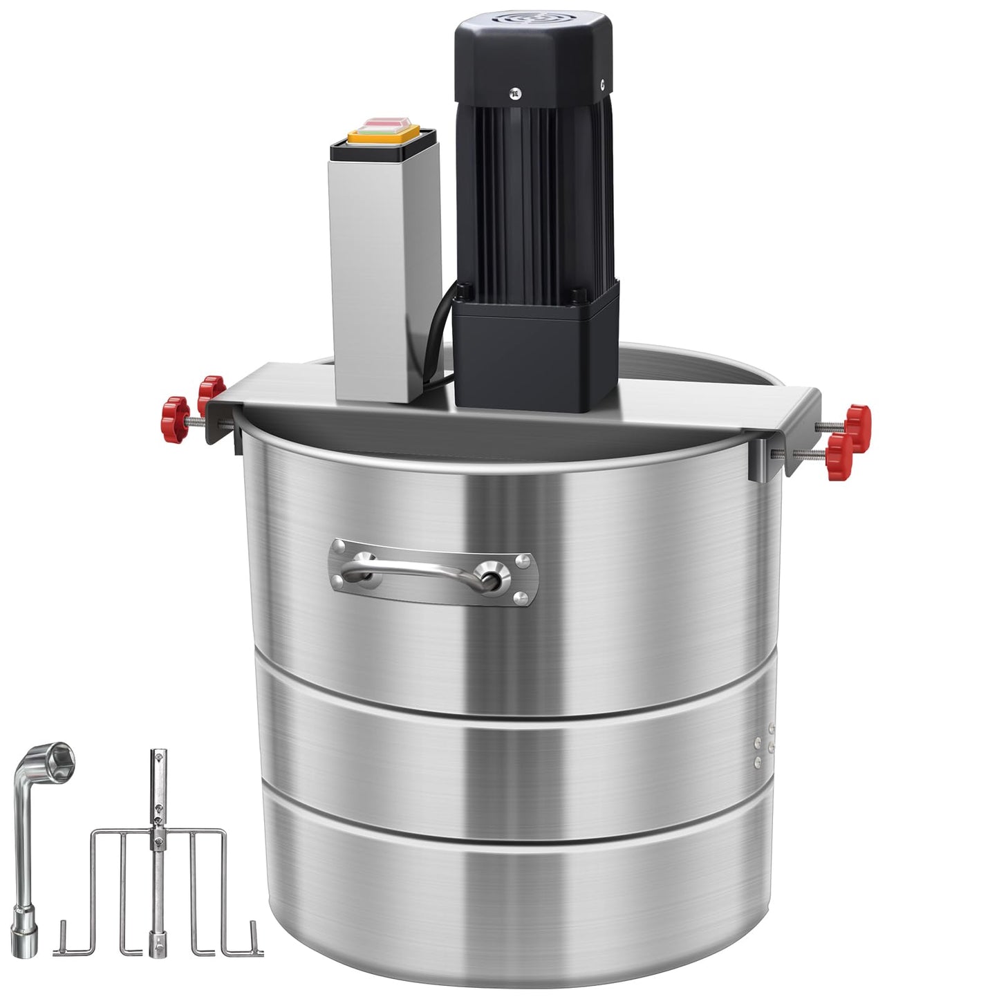 Multifunctional Stuffing Mixer, 33Lbs Automatic Dry and Wet Food Mixer, 110V 400W Stainless Steel Stirring Machine For Various Fillings, Dumpling Stuffing, Salads, Dry Powders, Commercial Food Mixer