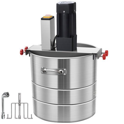 Multifunctional Stuffing Mixer, 33Lbs Automatic Dry and Wet Food Mixer, 110V 400W Stainless Steel Stirring Machine For Various Fillings, Dumpling Stuffing, Salads, Dry Powders, Commercial Food Mixer