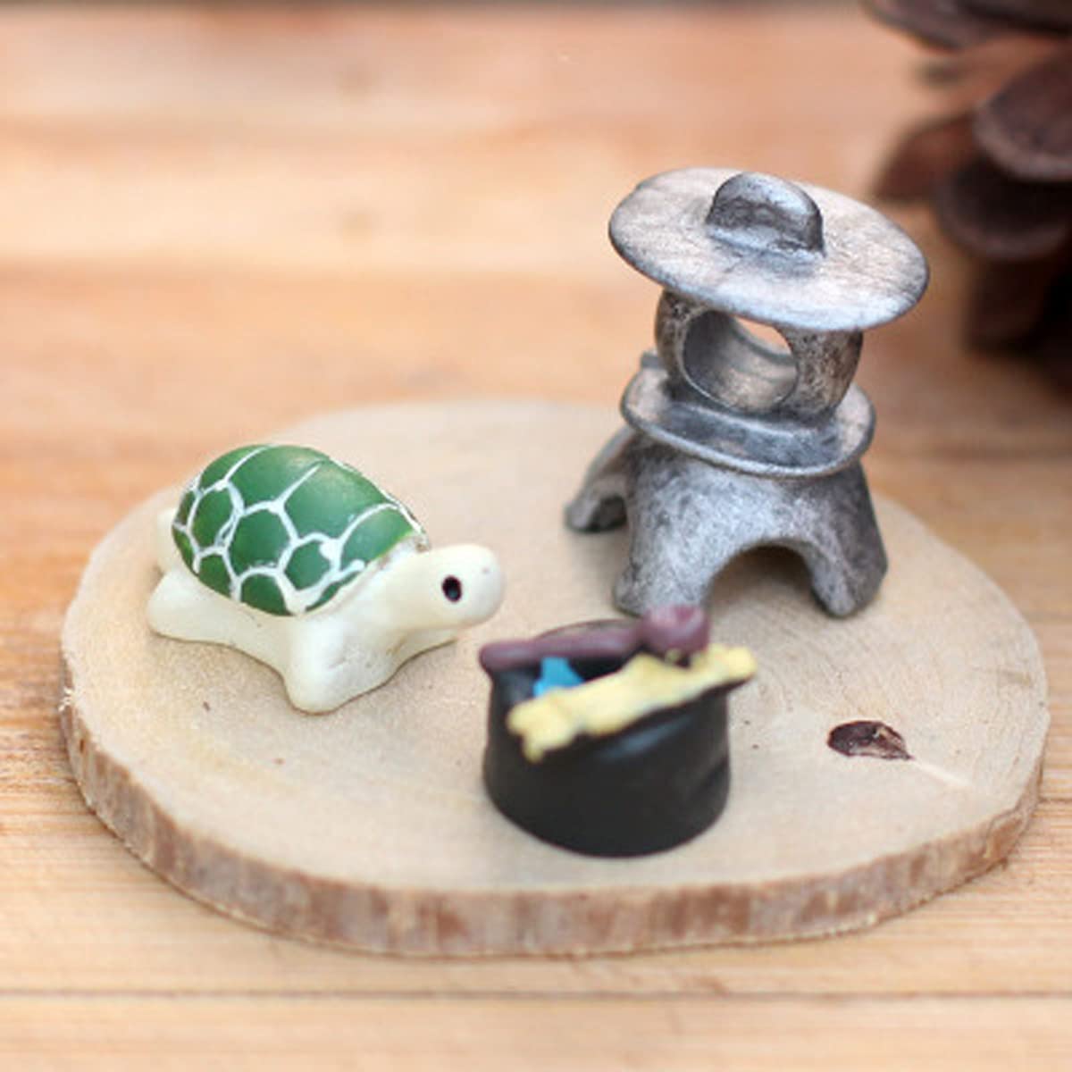 TANOMA 40pcs 9 Scenarios Fairy Garden Figurines Miniature Accessories, Micro Landscape