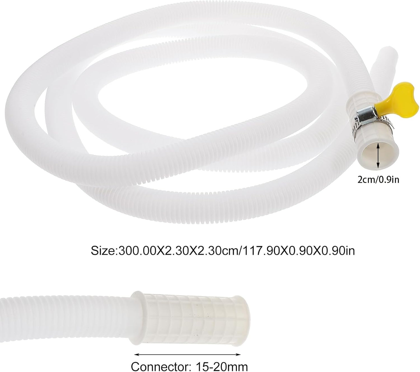 Portable Air Conditioner Drain Hose, Extension Drain Hose for Washing Machine, Washer Water Inlet Hose Tube