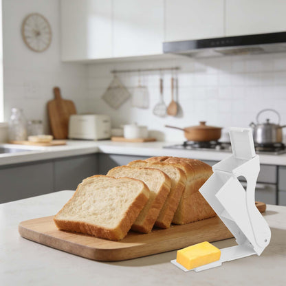 Butter Cutter Slicer, Stainless Steel Butter Cheese Stick Gadgets Dispenser Cutter Knife Measuring Dispenser and Keeper One-Click Operation Kitchen Tool Accessories for Bread Cookie Cakes Breakfast