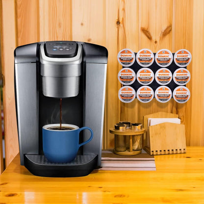 Adhesive Wall Mounted 12 Slot Coffee Pod Holder - Space Saving Organizer Rack Compatible with K Cups for Kitchen