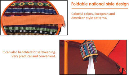 Tissue Holder Toilet Paper Storage Holder, Outdoor Hiking Roll Paper Hanging Cover Wipes Box Case Holder with Hook for